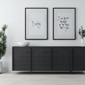 2in1: Darling, Thankful for the Magic: Exclusive Limited Handwritten Wall Art, Love Quotes - Printable (unsigned)